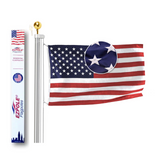 All American Series - 20’ Tapered Sectional Flagpole kit