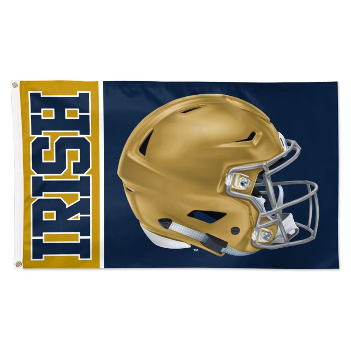 fighting irish football helmets WinCraft Notre Dame Fighting Irish 3' x 5' Helmet Deluxe Single-Sided Flag