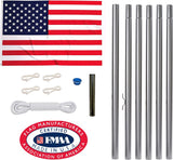 All American Series - 20’ Tapered Sectional Flagpole kit