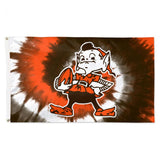 CLEVELAND BROWNS RETRO TIE DYE FLAG