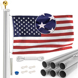 All American Series - 25’ Tapered Sectional Flagpole kit