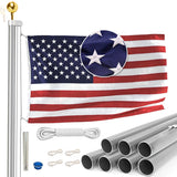 All American Series - 30’ Tapered Sectional Flagpole kit
