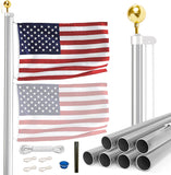 All American Series - 30’ Tapered Sectional Flagpole kit