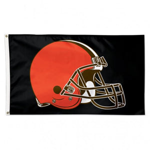 Cleveland Browns Black Blackground Flag