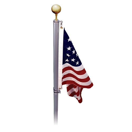 Defender (No Rope) Flagpole Kit Bundle with Solar Light & Flash Collar –  EZPOLE Flagpoles
