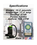 Commercial HEPA 4- Stage Filtration Backpack Vacuum