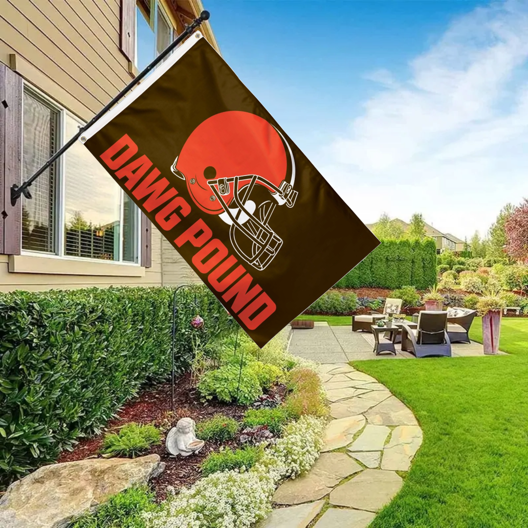 Iu Flag Cleveland Browns Script Logo Premium Flag - 3x5 Feet Officially ...