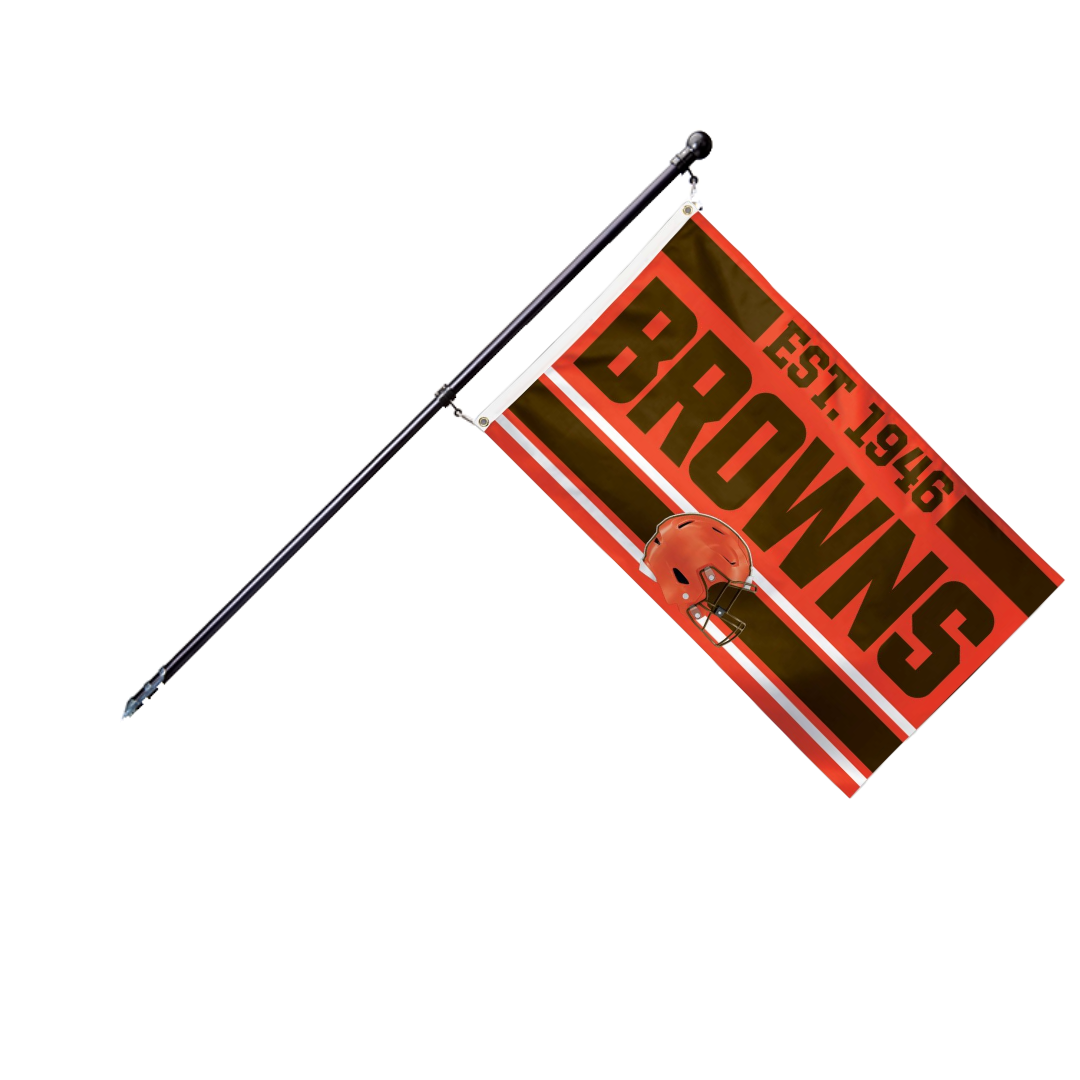 Rare 1964 Cleveland Browns White And Brown Pennant Auction