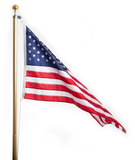 Gold/ Red - Classic Rope Flagpole