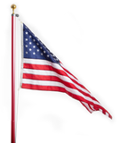 Gold/ Red - Classic Rope Flagpole