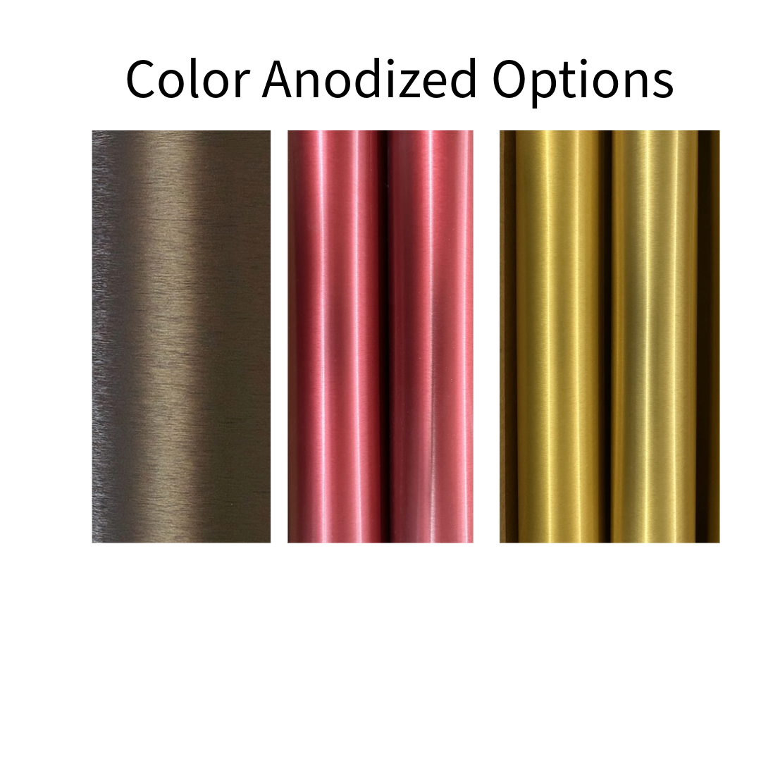 Gold/ Red Anodized - Defender (No Rope) Flagpole