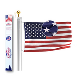 All American Series - 25’ Tapered Sectional Flagpole kit