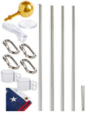17' defender sectional flagpole kit contents