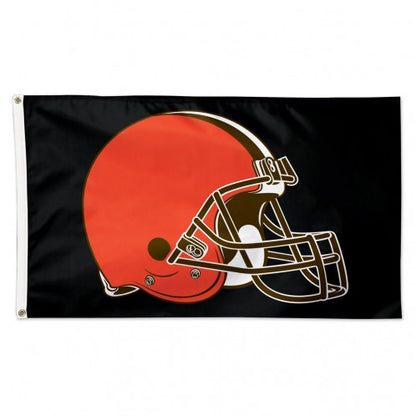 Cleveland Browns Black Blackground Flag