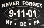 9-11-01 - Never Forget Flag
