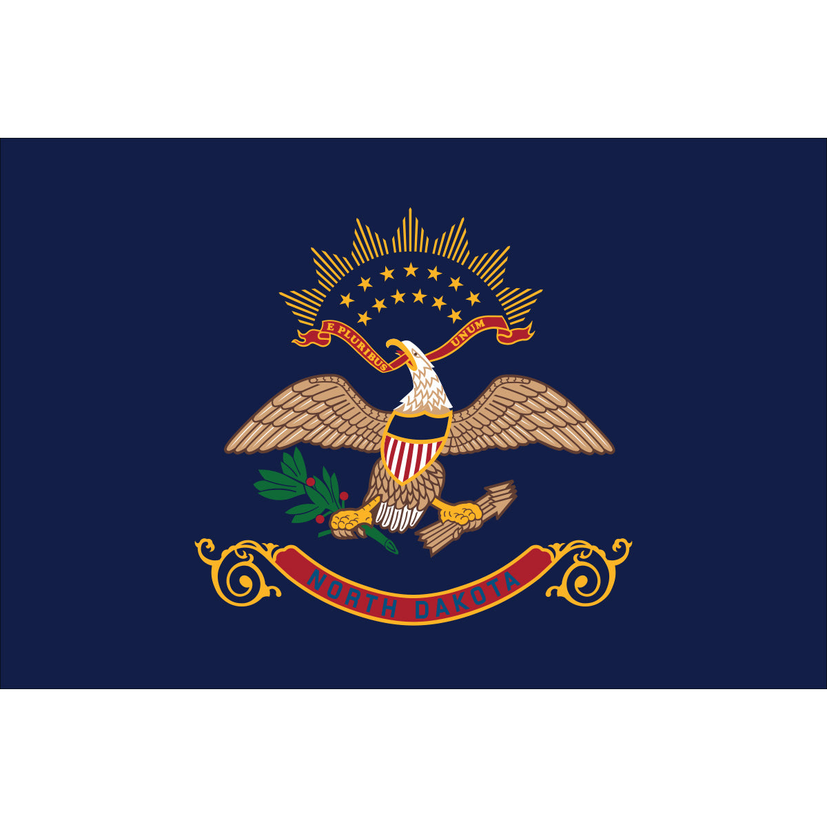 North Dakota Flags - Nylon