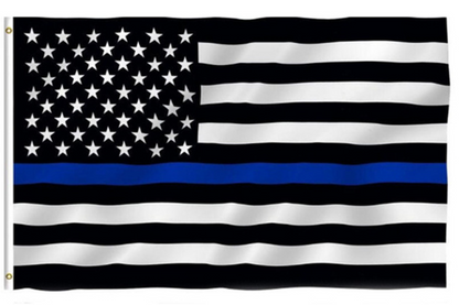 POLICE REMEMBRANCE AMERICAN FLAG